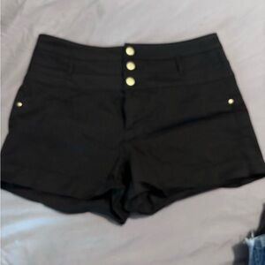 Black high waisted shorts